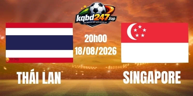 Tỷ lệ kèo Thái Lan vs Singapore - Vòng bảng AFF Cup 20h00 18/08/2026